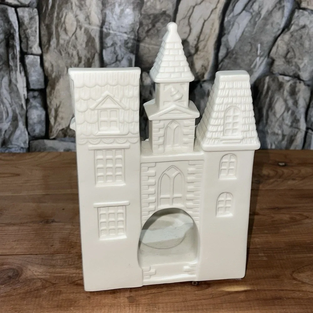 Partylite Village Christmas Carolers Tealight Candle Holder P0204 White Bisque - Picture 7 of 10